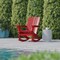 Flash Furniture Red Adirondack Rocking Chair with Cupholder LE-HMP-1045-31-RD-GG - alternate 8